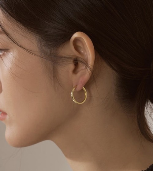 14k post 베스터 원터치 링귀걸이