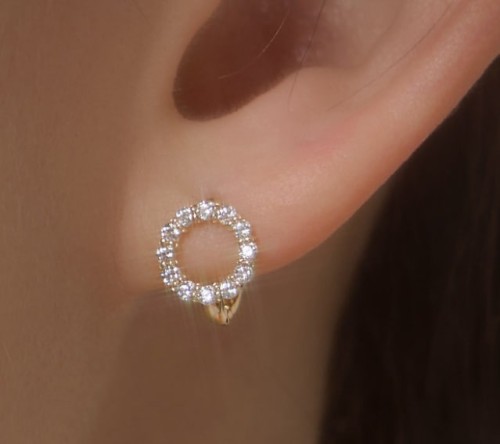 [김혜윤착용] 14k post 클루아 원터치 링귀걸이