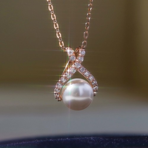 14k 엘랑 스왈 진주 펜던트